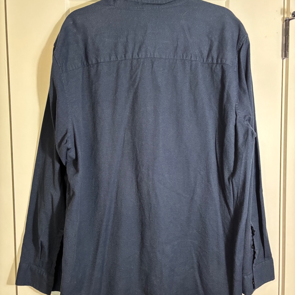 Artefact Cotton Mix Navy Long Sleeve Button up Size XXL - Picture 2 of 4